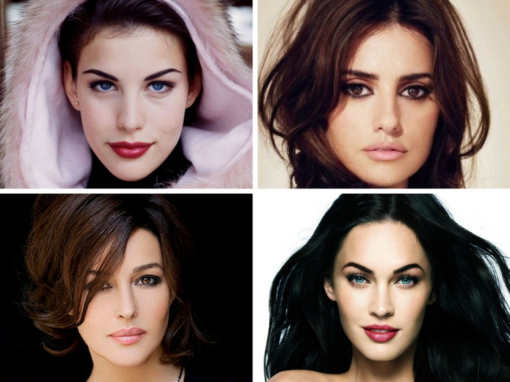 темная зима цветотип