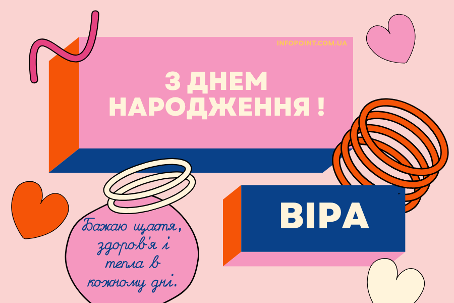Короткі привітання з днем народження Віра