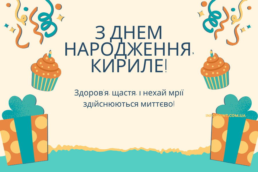 Короткі привітання з днем народження Кирило