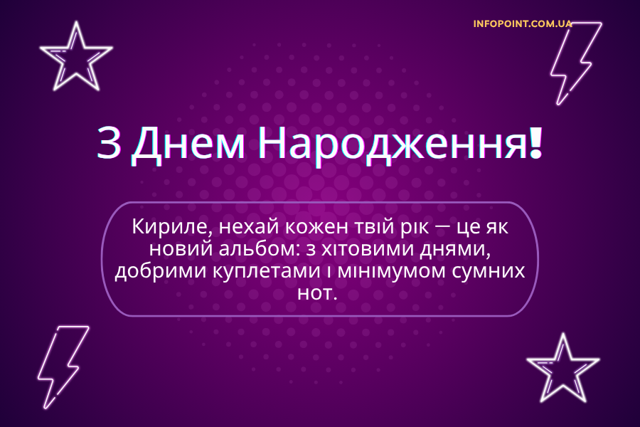 Оригінальні привітання з днем народження Кирило