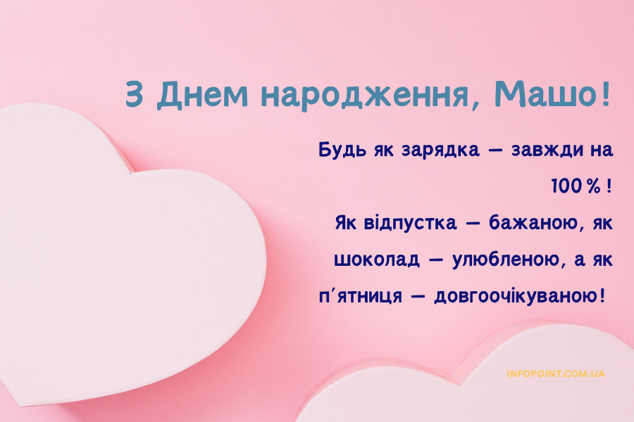 веселі привітання з днем народження Маша