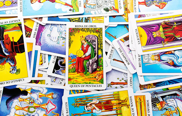 карти таро королева пентаклів