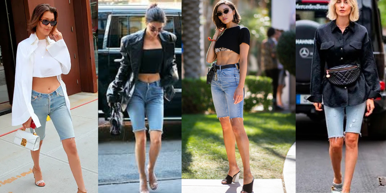 джинсові велосипедки з чим носити