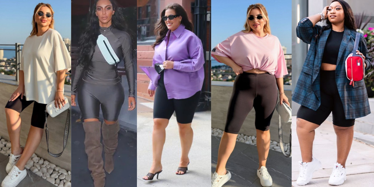 с чем носить велосипедки полным