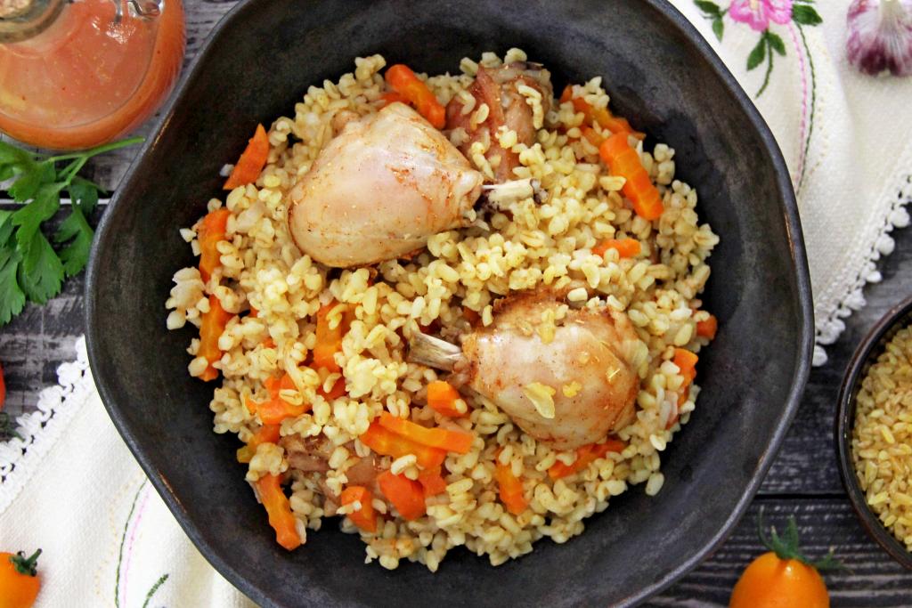 як приготувати булгур з куркою