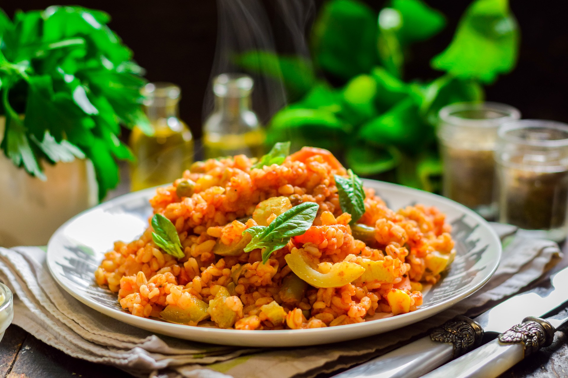 как приготовить булгур с овощами