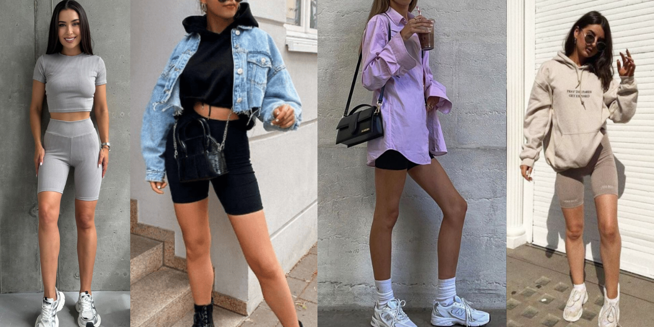 велосипедки в рубчик с чем носить